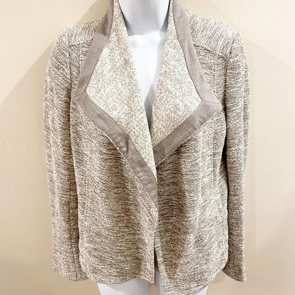 Vince Textured Terry Drape Front Jacket Size XS